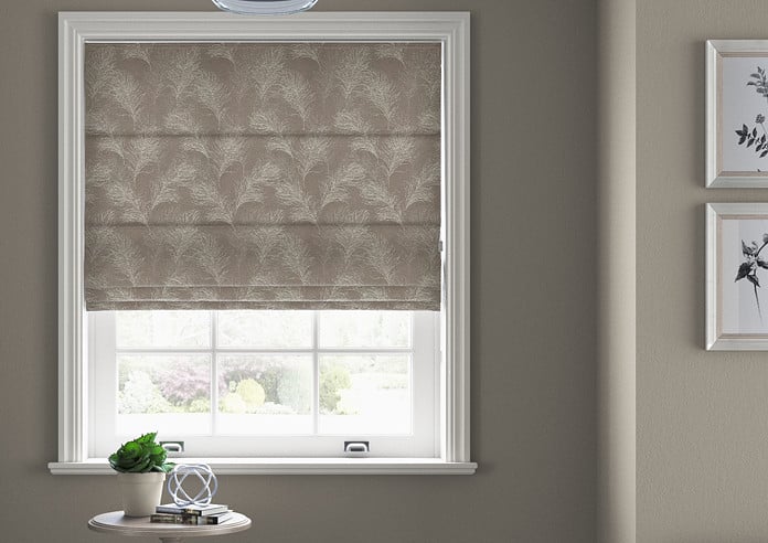Feather, Coffee - Twist&Fit Roman Blind - Image 3